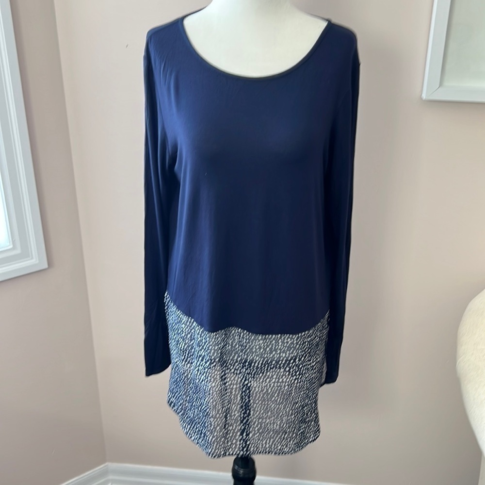 PHASE Eight l Blue Long Sleeve Tunic Top